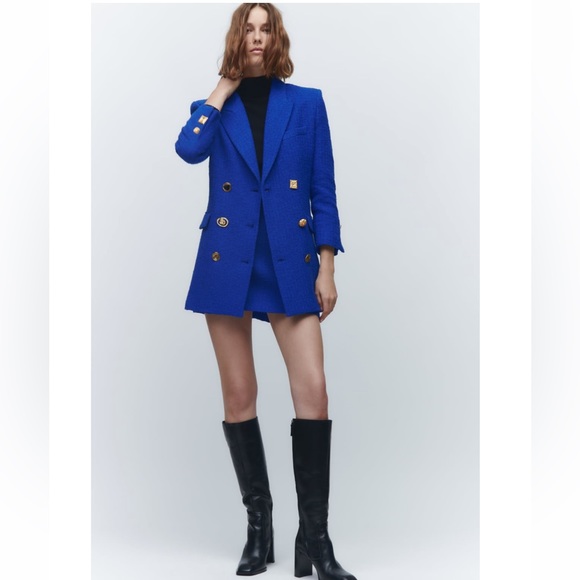 ZARA TEXTURED BLAZER - Picture 10 of 16